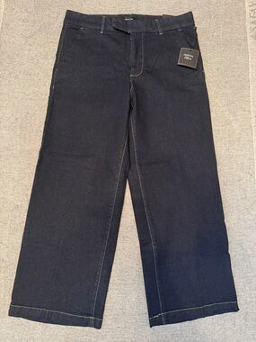 Outre Filles Wide-Leg Jeans in Dark Indigo